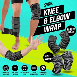 SVRG. Adjustable Knee and Elbow Support Wrap - Pelindung Siku & Lutut