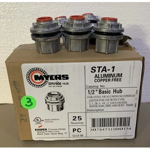 Electrical Connectors Myers Hub Basic Scru-Tite Aluminium Sta 1 Size 1/2Inch