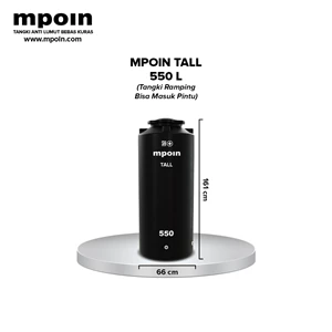 Mpoin Tangki Tandon Toren Air Tall 550 L Anti Bakteri Anti Lumut Garansi 25 Tahun