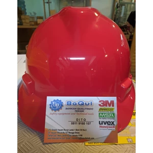 Helm Safety MSA V-Gard Fasttrack Original Merah