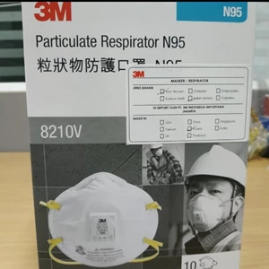 Pelindung Wajah 3M Masker Respirator 8210V with Valve