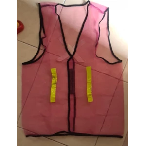 Safety Vest Unisex Pink Color Mesh 