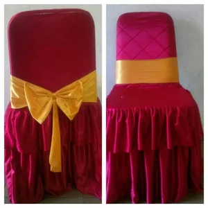 SARUNG KURSI FUTURA REMPEL MERAH