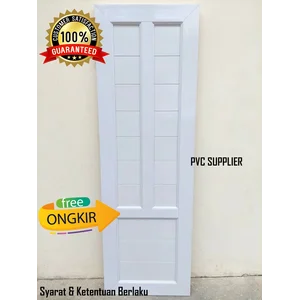 Pintu Pvc Kamar Mandi Polos - Putih