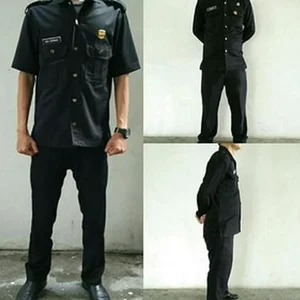 Seragam Security Pakaian Satpam Dan Atribut Dan Sepatu Satu Stel