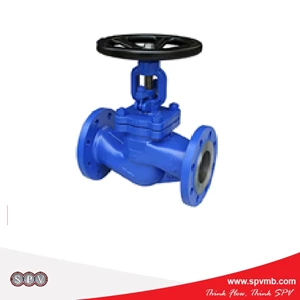 Globe Valve Metal Seat Dn 200 Pn25 - Bellow Sealed Ductile Iron Body- Connection Flange Din