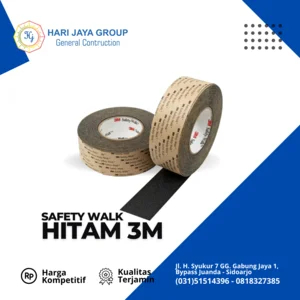 Safety Walk Hitam 3M Ukuran 1inch x 18m