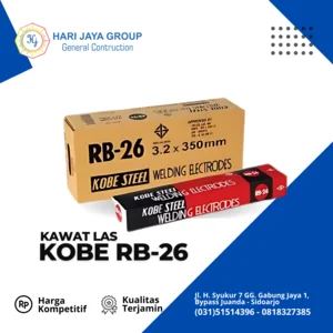 Kawat Las Merk Kobe RB26 Tebal 2.6mm isi 5kg