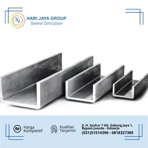 Besi Kanal UNP Tebal 3.1mm x 50mm x 100mm x 7m