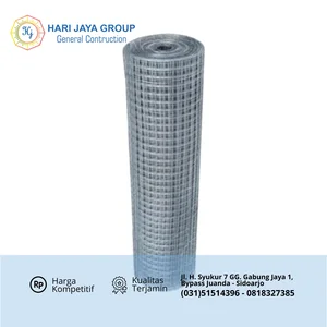 Roofmesh Galvanis 3315 kotak 75x75 dia 1.2mm ukuran 1.8 mtr x 30 mtr