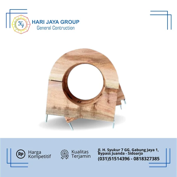 Wooden block kayu mahoni diameter 224mm per set 