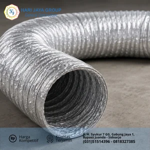 Flexible duct non isolasi diameter 4inch x 10 mtr