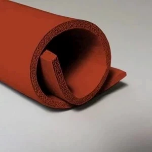 Sponge silicone rubber red sheet ( karet silicone spon merah lembaran ) 