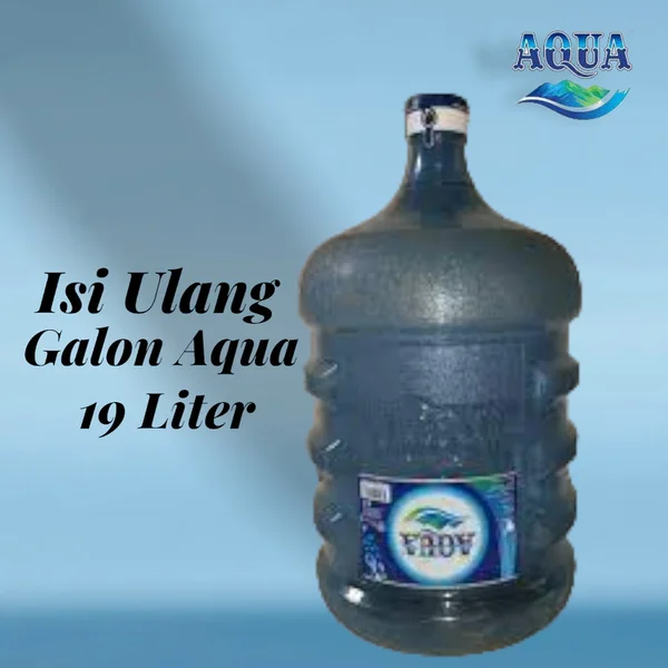Aqua Air Mineral Isi Ulang Galon Ukuran 19 Liter