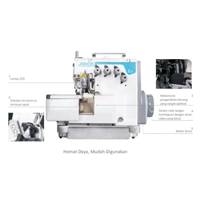High speed Servo Industrial Overlock Sewing Machine + Table - 5 Threads E3-5