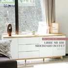 Lemari Perabot Ruang Keluarga Lainnya Sideboard Buffet Serbaguna - Libre SB 180cm - WH 2