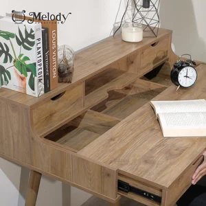 Meja Staff Melody Furniture - Meja Kerja Belajar Komputer Tulis Eriko Desk Fairfield