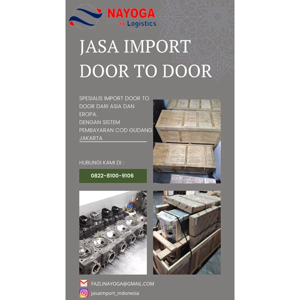 JASA IMPORT DOOR TO DOOR By PT. Nayoga Mulya Anugerah