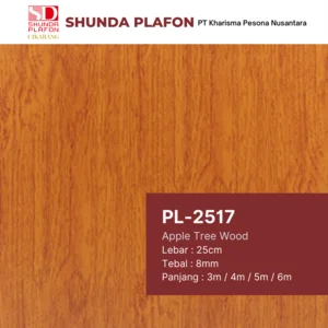 Shunda Plafon PL 2517 Apple Tree Wood - PVC Ceiling