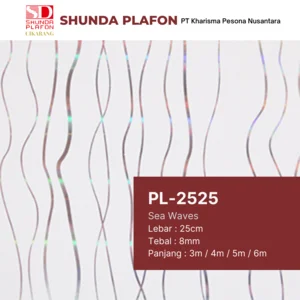 Shunda Plafon PL 2525 Sea Waves  - PVC Ceiling