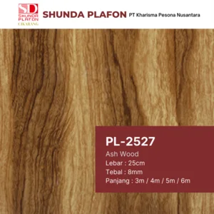 Shunda Plafon PL 2527 Ash Wood - PVC Ceiling