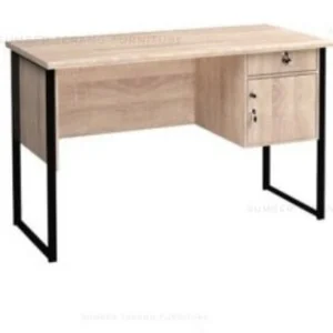 Meja Kantor Staf Olympic MTS Titan Cream & MTS Titan Cherry 120 x 60 x 74.8 cm