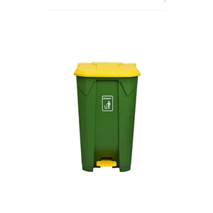 tempat sampah merk krisbow ukuran 45 liter warna hijau
