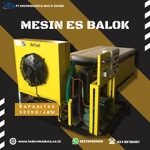 Mesin Es Balok Skala UMKM Kapasitas 500kg 