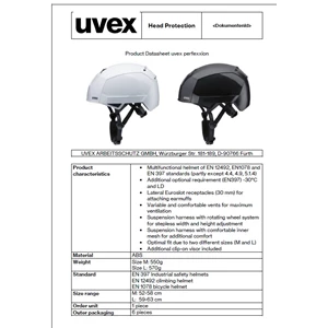 Helm Safety Uvex Perfexxion Black (9720950) White (9720050)