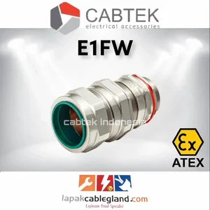 Exproof Cable Gland Stainless CABTEK 32 E1FW M32 size M32  for SWA Armour Stainless Steel SS316 c/w locknut washer PVC shroud eq CMP hawke