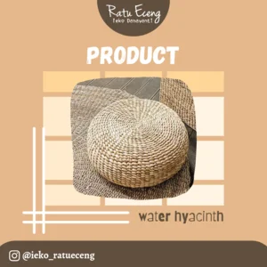 Round Pouf Eceng Gondok - Sofa Ratu Eceng