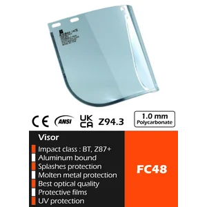Pelindung Wajah Face Shield Blue Eagle Visor FC48
