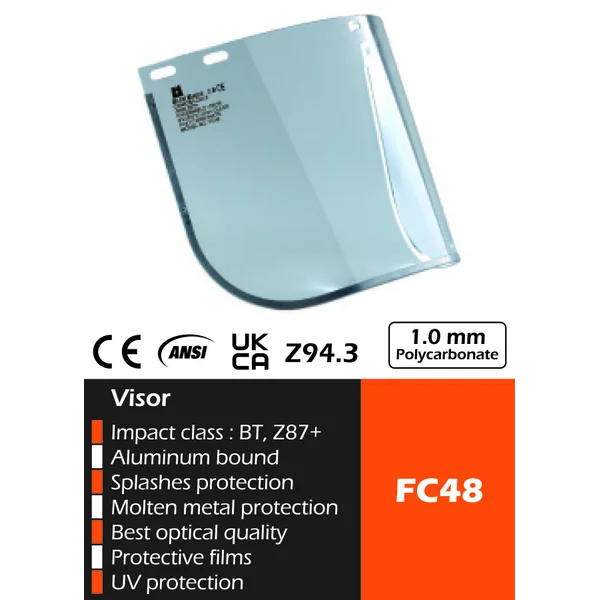 Pelindung Wajah Face Shield Blue Eagle Visor FC48