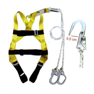 Full Body Harness Excellent Absorber Double Lanyard Hook Besar