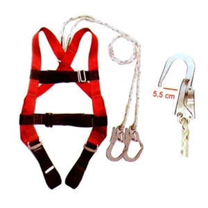 Full Body Harness Excellent Double Lanyard Big Hook
