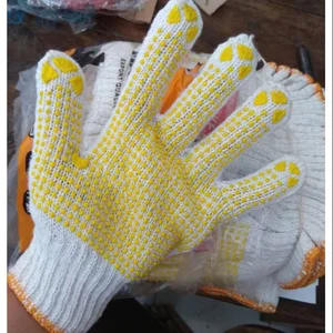 Safety Gloves Cotton - Dotted Surabaya