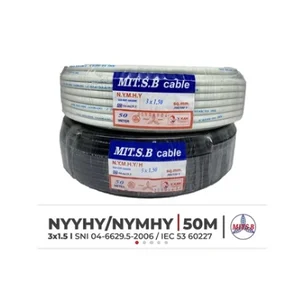 Kabel Listrik Serabut NYMHY NYYHY Mitsuba 3X1.5 @50Meter SNI Kabel Listrik