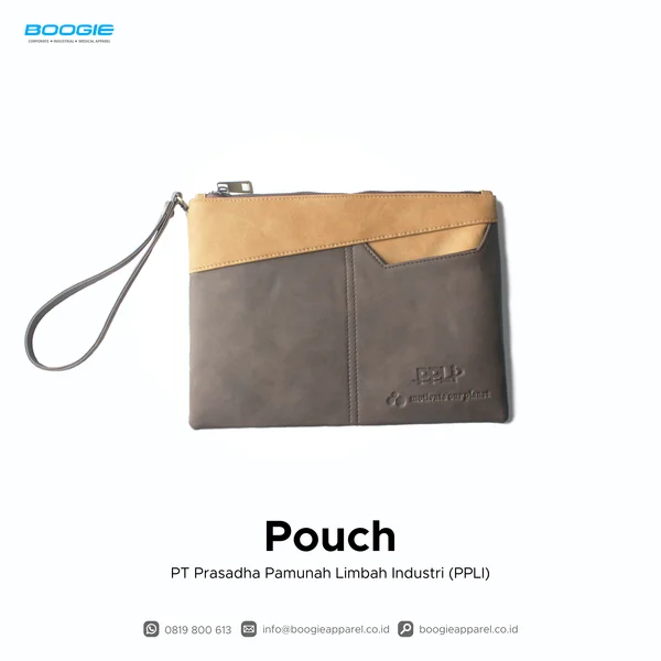 Pouch Kulit Sintetis Embos Premium