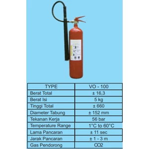 Carbon Dioxide Fire Extinguisher co2 5kg (Portable)