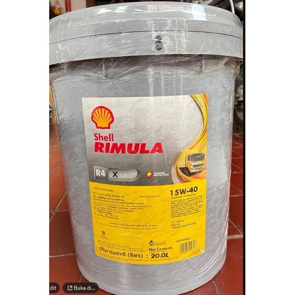Oli Mesin Diesel Shell Rimula R4 X 15W40 isi 20 Liter | Patra Energy ...