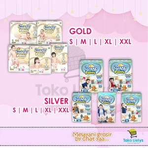 Popok Bayi Merk Sweety Pants SILVER