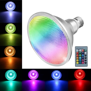 Lampu Sorot E27 PAR38 Spotlight RGB Color Changing LED 