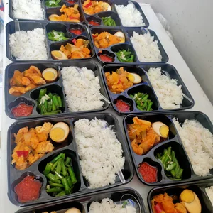 Snack  NASI BOX PAKET 25RB / Nasi + 1 Lauk + 1 Sayur + 1 /2 Telor + Sambal