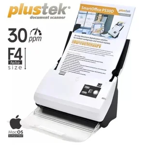 SCANNER ADF PLUSTEK SMARTOFFICE PS30D (FOLIO/F4 - 30 ppm) (ADF/OTOMATIS)