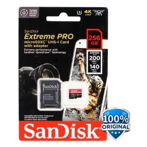  Memory Card Kamera Micro SD Card SDXC 256GB Extreme Pro 200 MB/s A2 4K 256 GB