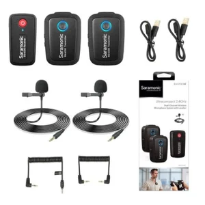  Wireless Microphone Microphone Blink 500 B2 ( TX +TX + RX ) Wireless Mic Clip On - Hitam