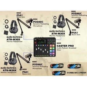 Microphone Unit PAKET PODCAST 3 ORANG