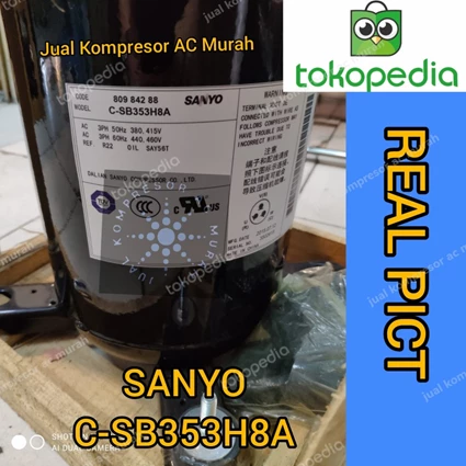 Dari Kompresor AC Sanyo C-SB353H8A / Compressor Sanyo CSB353 0
