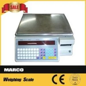 Timbangan Digital - Supermarket Label Printer Scale Weighing Scale Barcode Printing Scales