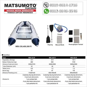 Perahu Karet  MATSUMOTO - MIB 400 R KAPASITAS 8+1 ORANG 